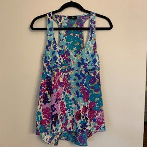 COPY - Bloomingdale's Aqua Bright Floral Top